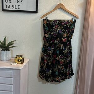 Xhilaration Black Floral Dress
